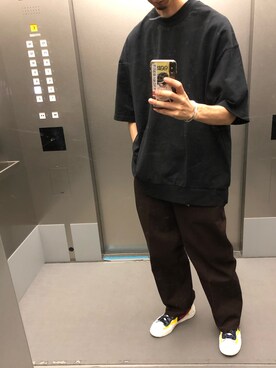 「BEN DAVIS（ベンデイビス）のアイテム（パンツ）」を使った、KEITAさん（メンズ・178cm）の夏コーディネート