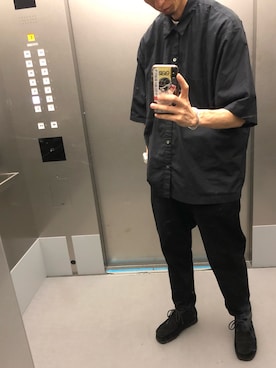 「BEAMS（ビームス）のアイテム（シャツ/ブラウス）」を使った、KEITAさん（メンズ・178cm）の夏コーディネート