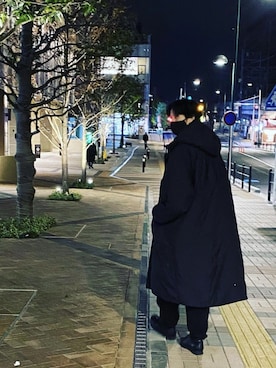 「アイテム（ミリタリージャケット）」を使った、KEITAさん（メンズ・178cm）の冬コーディネート