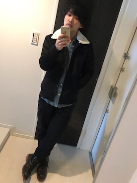 「BUTTERO」｜はすみさん（メンズ・170cm）の冬コーディネート