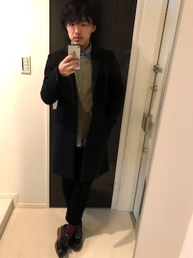 「ANGENEHM（アンゲネーム）のアイテム」を使った、はすみさん（メンズ・170cm）の春コーディネート