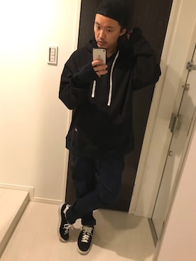 「ANGENEHM（アンゲネーム）のアイテム」を使った、はすみさん（メンズ・170cm）の春コーディネート