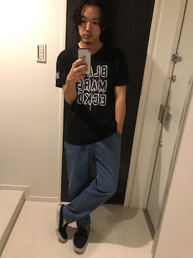 「ANGENEHM（アンゲネーム）のアイテム」を使った、はすみさん（メンズ・170cm）の夏コーディネート