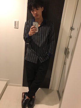 「ANGENEHM（アンゲネーム）のアイテム」を使った、はすみさん（メンズ・170cm）の秋コーディネート