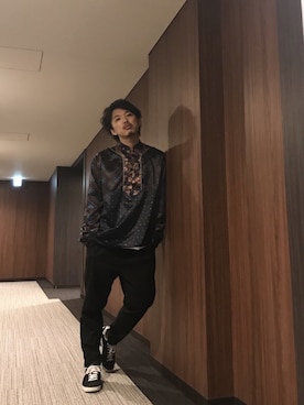 「ANGENEHM（アンゲネーム）のアイテム」を使った、はすみさん（メンズ・170cm）の冬コーディネート