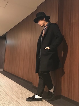 「ANGENEHM（アンゲネーム）のアイテム」を使った、はすみさん（メンズ・170cm）の冬コーディネート