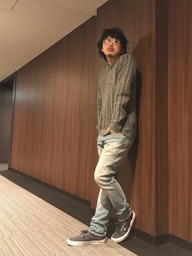 「felkod（フィルコッド）のアイテム」を使った、はすみさん（メンズ・170cm）の冬コーディネート