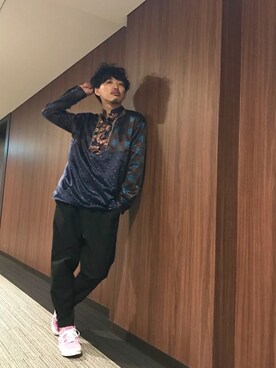 「ANGENEHM（アンゲネーム）のアイテム」を使った、はすみさん（メンズ・170cm）の春コーディネート