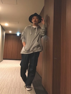 「ANGENEHM（アンゲネーム）のアイテム」を使った、はすみさん（メンズ・170cm）の春コーディネート