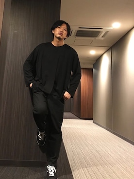 「ANGENEHM（アンゲネーム）のアイテム」を使った、はすみさん（メンズ・170cm）の秋コーディネート