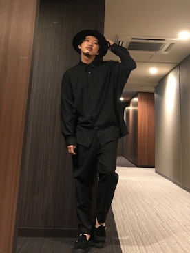 「ANGENEHM（アンゲネーム）のアイテム」を使った、はすみさん（メンズ・170cm）の秋コーディネート