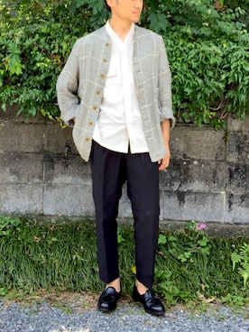 「HAVERSACK（ハバーザック）のアイテム（ジャケット/アウター）」を使った、in&さん（メンズ・175cm）の夏コーディネート