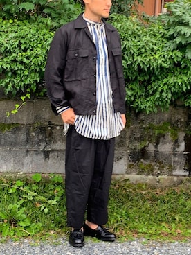 「HAVERSACK（ハバーザック）のアイテム（ジャケット/アウター）」を使った、in&さん（メンズ・175cm）の夏コーディネート
