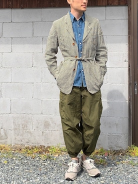 「HAVERSACK」｜in&さん（メンズ・175cm）の春コーディネート