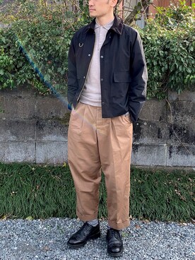 Barbour（バーブァー）の「Barbour × BEAMS F / 別注 SL SPEY ピーチ ...