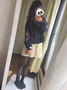 「ラメタイツ」｜kanako☺︎さん（レディース・158cm）の春コーディネート