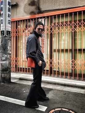 「Chrome Hearts」｜「アイテム（ブーツ）」を使った、毛の妖精さんさん（メンズ・175cm）の春コーディネート