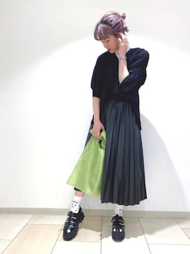 「IL BISONTE（イルビゾンテ）のアイテム」を使った、ノン(HARE)さん（レディース・170cm）の春コーディネート