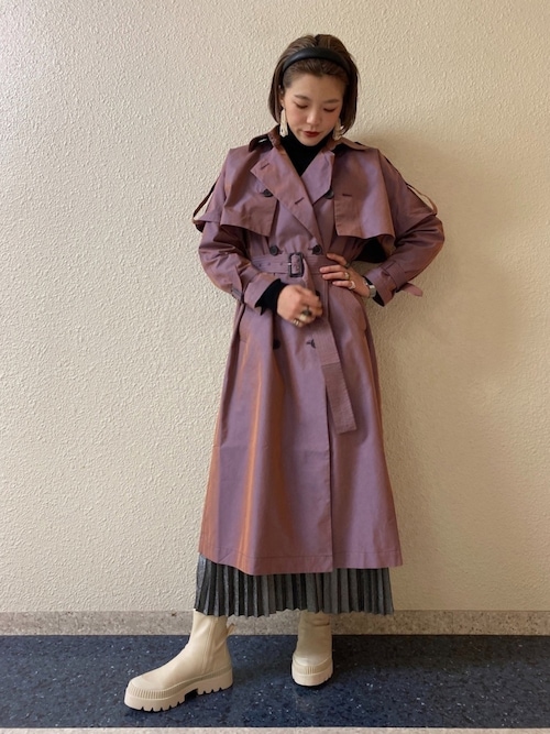 Jeanasis札幌パルコ店ノン Hare さんのトレンチコートを使ったコーディネート Zozotown
