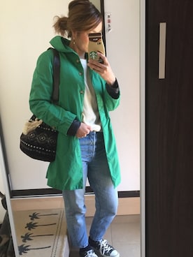 「coen（コーエン）のアイテム（その他アウター）」を使った、yubuki𓇼さん（レディース・164cm）の冬コーディネート