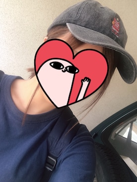 「INTERBREED（インターブリード）のアイテム（帽子）」を使った、どぅーさん（レディース・162cm）の夏コーディネート