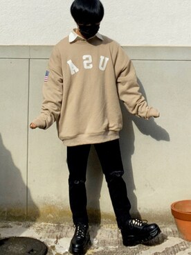 なおちゃん🇰🇷低身長さん(メンズ・162cm)の秋コーディネート