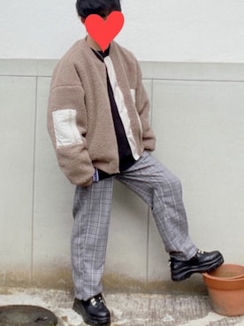 「pairpair」｜「アイテム（ブルゾン）」を使った、なおちゃん🇰🇷低身長さん（メンズ・162cm）の冬コーディネート