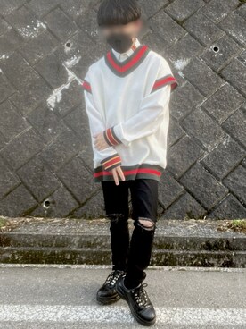 ベストを使った 韓国ファッション のメンズ人気ファッションコーディネート Wear