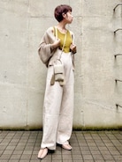 ADAM ET ROPE'（アダムエロペ）の「リネンドルマンニットカーディガン