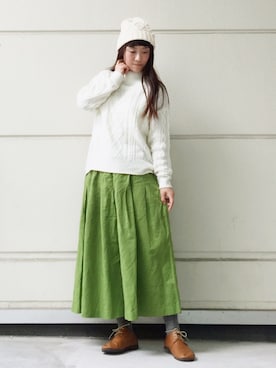 「Blute（ブリューテ）のアイテム」を使った、1000birdさん（レディース・156cm）の春コーディネート