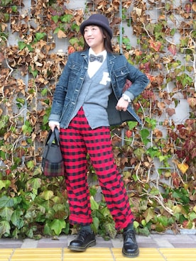 「Dr. Martens（ドクターマーチン）のDr.Martens (ドクターマーチン)/1461 3EYE GIBSON SHOES（その他シューズ）」を使った、1000birdさん（レディース・156cm）の春コーディネート