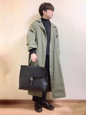 「Libra Cue（リブラ キュー）のアイテム」を使った、まひ。さん（メンズ・162cm）の春コーディネート
