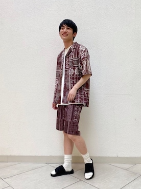 ふじもんさん（メンズ・177cm）の夏コーディネート