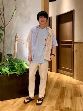 ふじもんさん（メンズ・177cm）の夏コーディネート