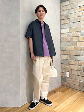 ふじもんさん（メンズ・177cm）の春コーディネート