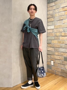 ふじもんさん（メンズ・177cm）の春コーディネート