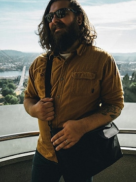 「CHROME（クローム）のアイテム」を使った、CHROMEさん（メンズ・180cm）の冬コーディネート