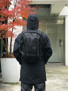 「3wayバッグ」｜CHROMEさん（メンズ・175cm）の冬コーディネート
