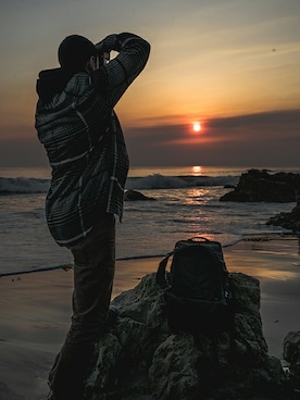 「CHROME（クローム）のアイテム」を使った、CHROMEさん（メンズ・180cm）の春コーディネート