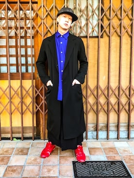 「アイテム（ダウンジャケット/コート）」を使った、田中ショヲタさん（メンズ・165cm）の冬コーディネート