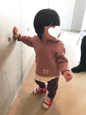 「アイテム（その他ベビー用品）」を使った、ゆちゃさん（キッズ・80cm）の秋コーディネート