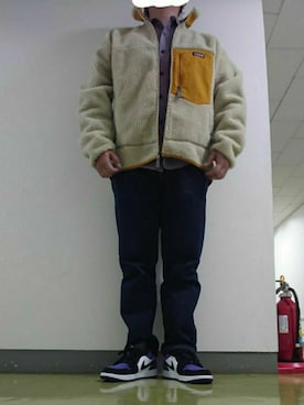 「エアジョーダン」｜「アイテム（ブルゾン）」を使った、yosさん（メンズ・177cm）の秋コーディネート
