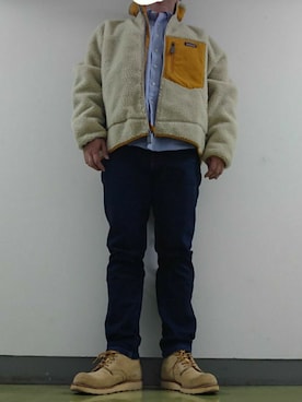 「レトロX」｜「アイテム（ブーツ）」を使った、yosさん（メンズ・177cm）の秋コーディネート