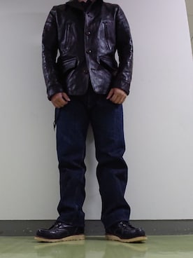 「茶芯」｜yosさん（メンズ・177cm）の春コーディネート