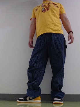「エアジョーダン1」｜「アイテム（アクセサリー）」を使った、yosさん（メンズ・177cm）の夏コーディネート