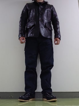 「茶芯」｜yosさん（メンズ・177cm）の秋コーディネート