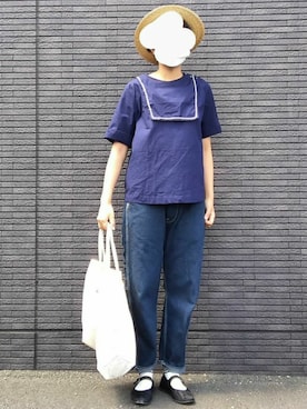 「PAR ICI（パーリッシィ）のアイテム（シャツ/ブラウス）」を使った、ｓａｔｏ ( 26 )さん（レディース・164cm）の夏コーディネート