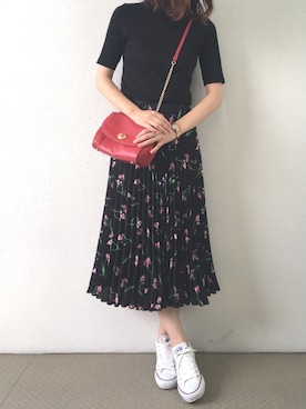 「H&M（エイチ・アンド・エム）のアイテム（スカート）」を使った、Yuuuuさん（レディース・168cm）の春コーディネート