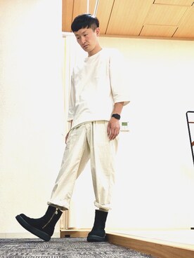 ロバート馬場裕之さん（メンズ・181cm）の夏コーディネート