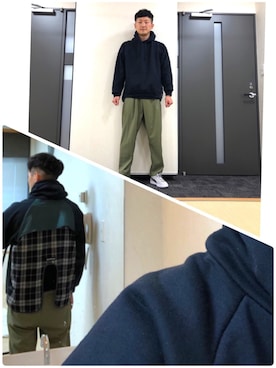 ロバート馬場裕之さん（メンズ・181cm）の冬コーディネート